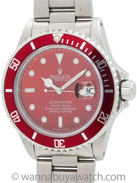 red face watch rolex|rolex red submariner vintage watches.